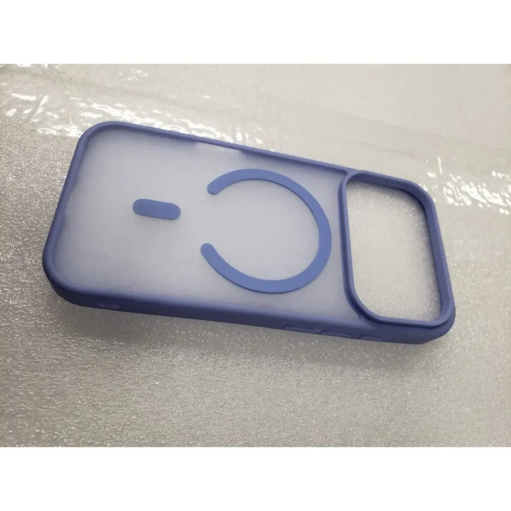 SUPFINE Translucent Matte Magnetic Case for Apple iPhone 17 Pro. Light Blue